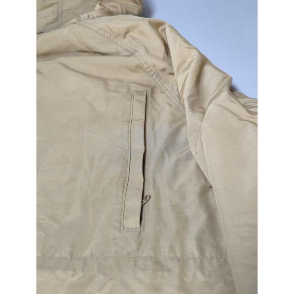 VTG LL Bean Mens M Tan Hooded Parka Jacket Field Coat Freeport Maine - Picture 14 of 16